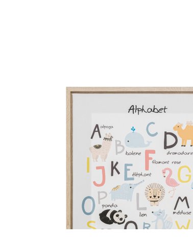 Cuadro del Alfabeto 30x40 cm para Decoración Infantil