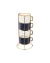 Conjunto de 4 Tazas Elegantes para Café o Té