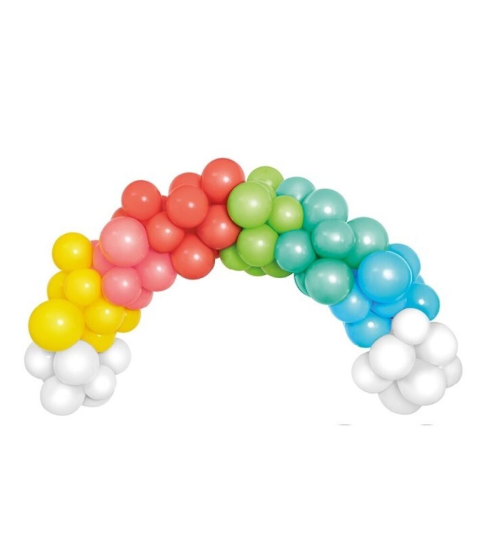 Paquete de globos pequeños multicolores de 5 Paquete de globos arcoíris  Mini globos Globos para soportes de cajas Decoraciones de fiesta Paquete de  40 -  España