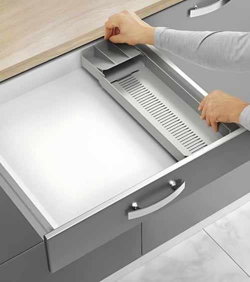 Organizador de Cubiertos Ajustable Metaltex