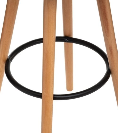 Taburete Alto Maxon de Plástico y Madera