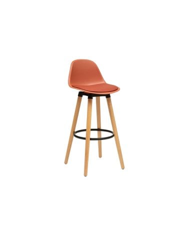 Taburete Alto Maxon de Plástico y Madera