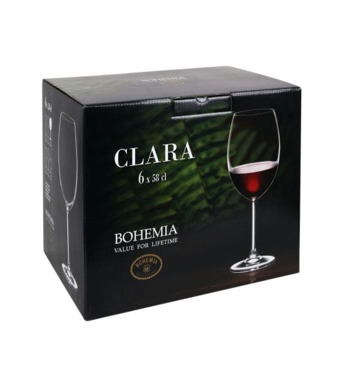 Set de 6 Copas Bohemia Clara