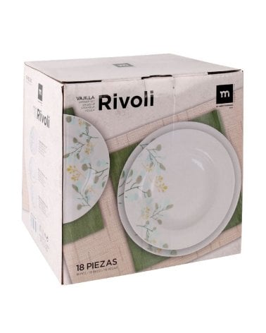Vajilla de 18 Piezas Platos Rivoli