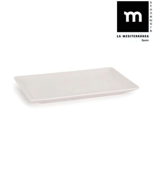 Fuente Rectángular de Porcelana Ivory