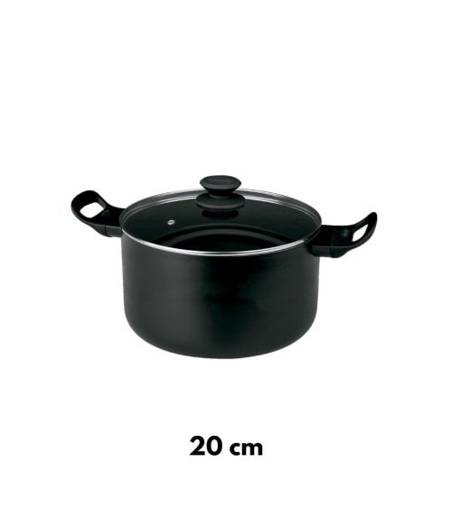Olla Alta de Aluminio con Tapa Luxe