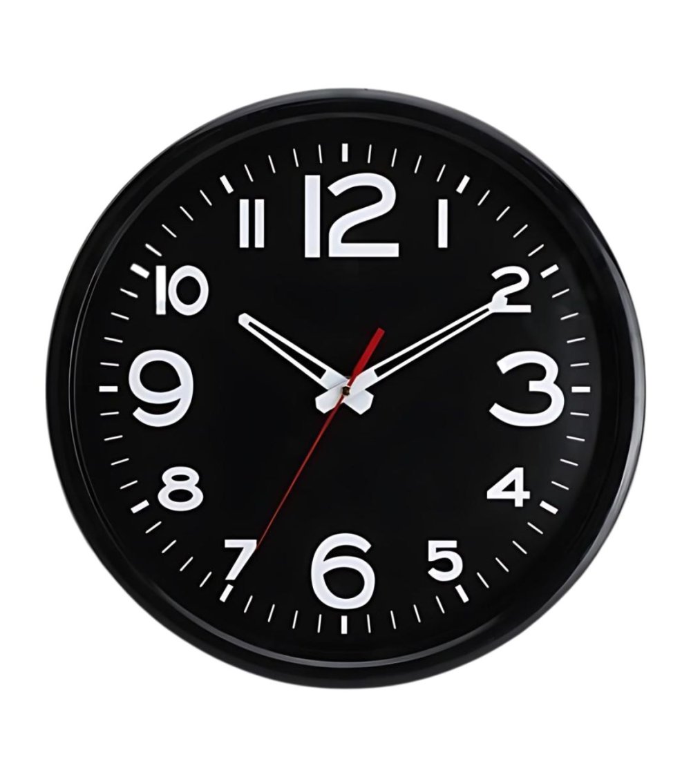 Reloj de pared negro sale