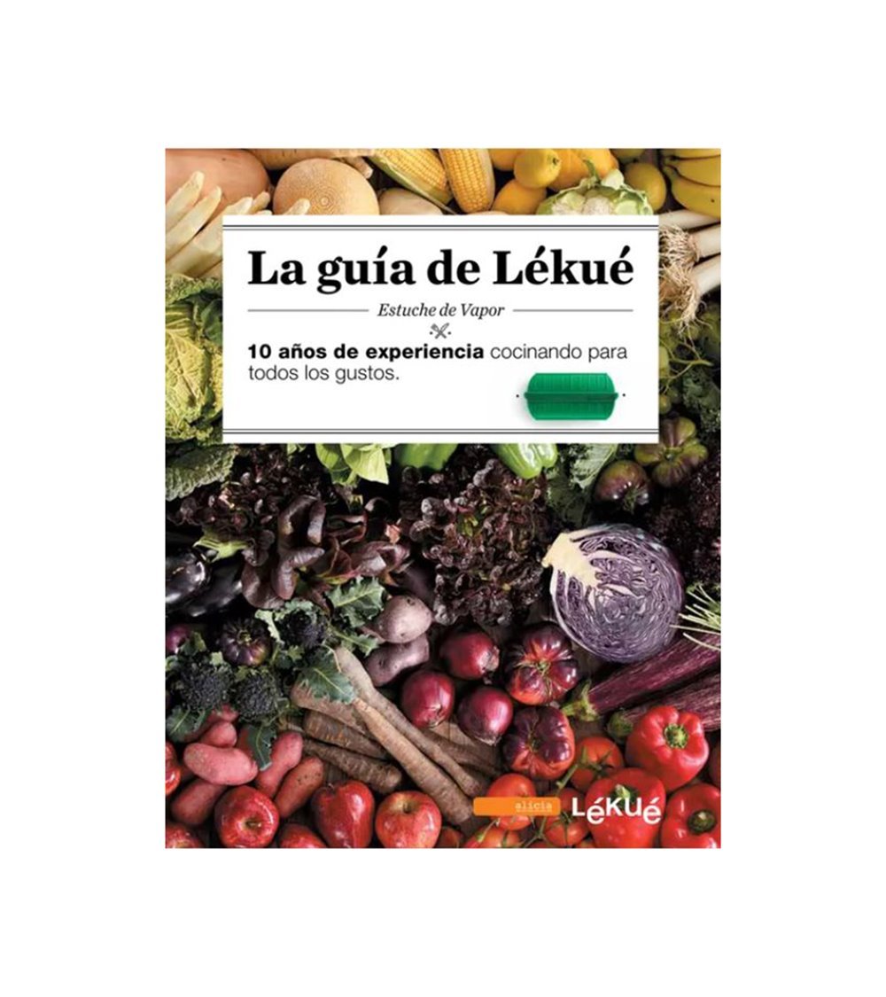 Lékué Kit Libro + Estuche de Vapor, Verde, 3-4 Personas