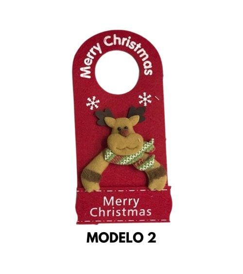 Colgante Navideño para Puerta Rojo