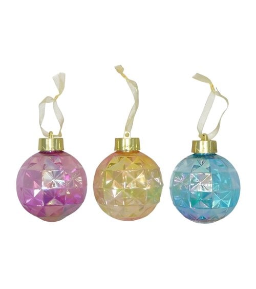 Set de 12 Bolas Fairy Iridiscentes para Árbol