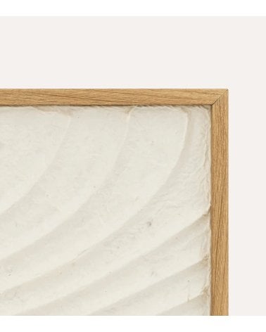 Cuadro Hateya con Arcilla Blanca en Relieve