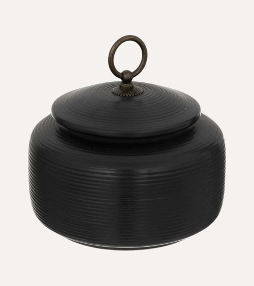 Caja Jiling Negra de Cerámica