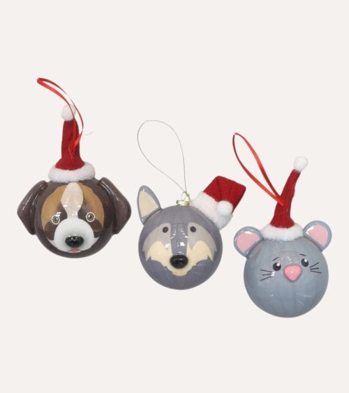 Colgante de Mascota con Gorro de Árbol