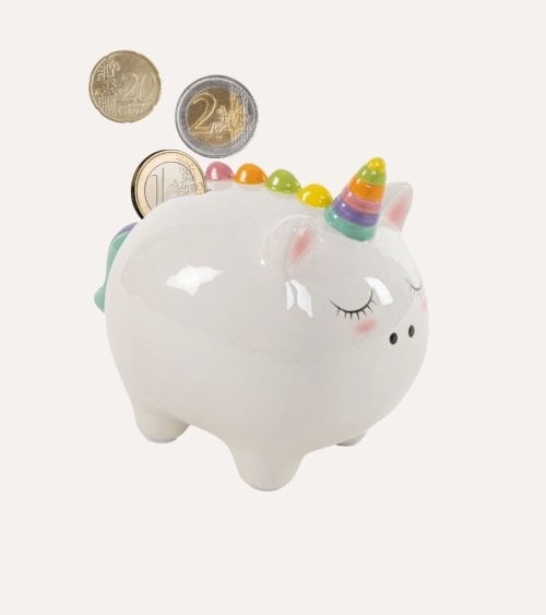 Hucha de Unicornio de Cerámica