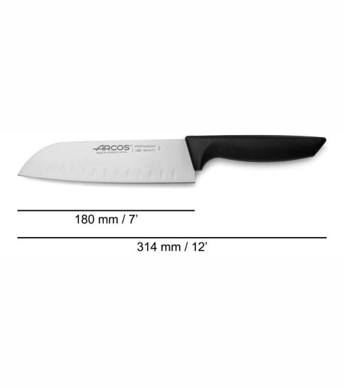Cuchillo Niza Santoku con Alveolos