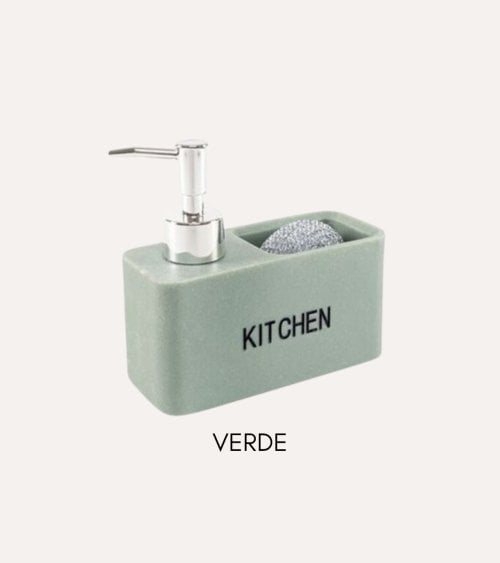 Dispensador de Jabón Kitchen con Estropajero