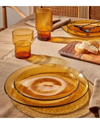 Plato de Postre Ambar Lys de Duralex