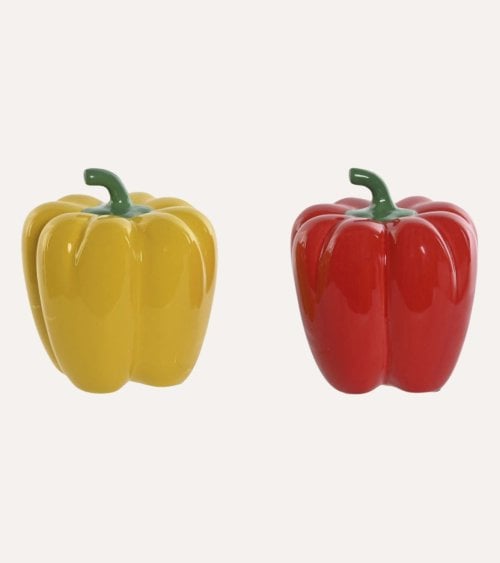 Figura de Pimiento Decorativo de Gres