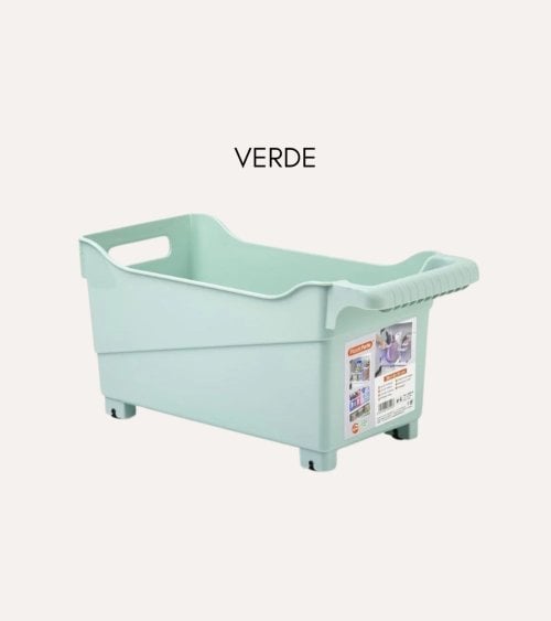 Cesta Multiusos con Ruedas Pastel