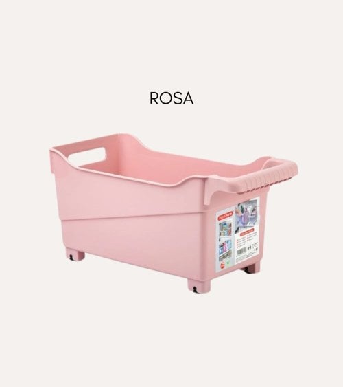 Cesta Multiusos con Ruedas Pastel