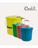 Cubo con Tapa con Diseño de Peces para Juguetes