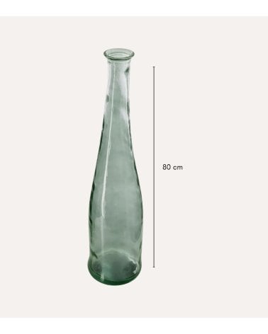 Jarrón Alto Uly de Cristal Reciclado