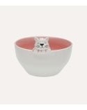 Bol Happy de Gato de Porcelana