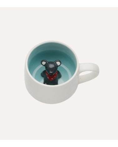 Taza Mug Happy de Ratón de Porcelana