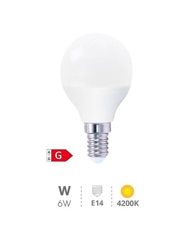 Bombilla LED Tipo Estándar E14 de 6 W