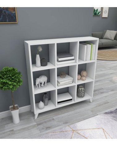 Estantería Minimalista de 9 Compartimientos