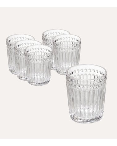 Set de 6 Vasos Mona de Cristal