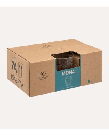 Set de 6 Vasos Mona de Cristal