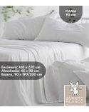 Juego de Sábanas 180 Hilos Lisas de 100% Algodón Percal