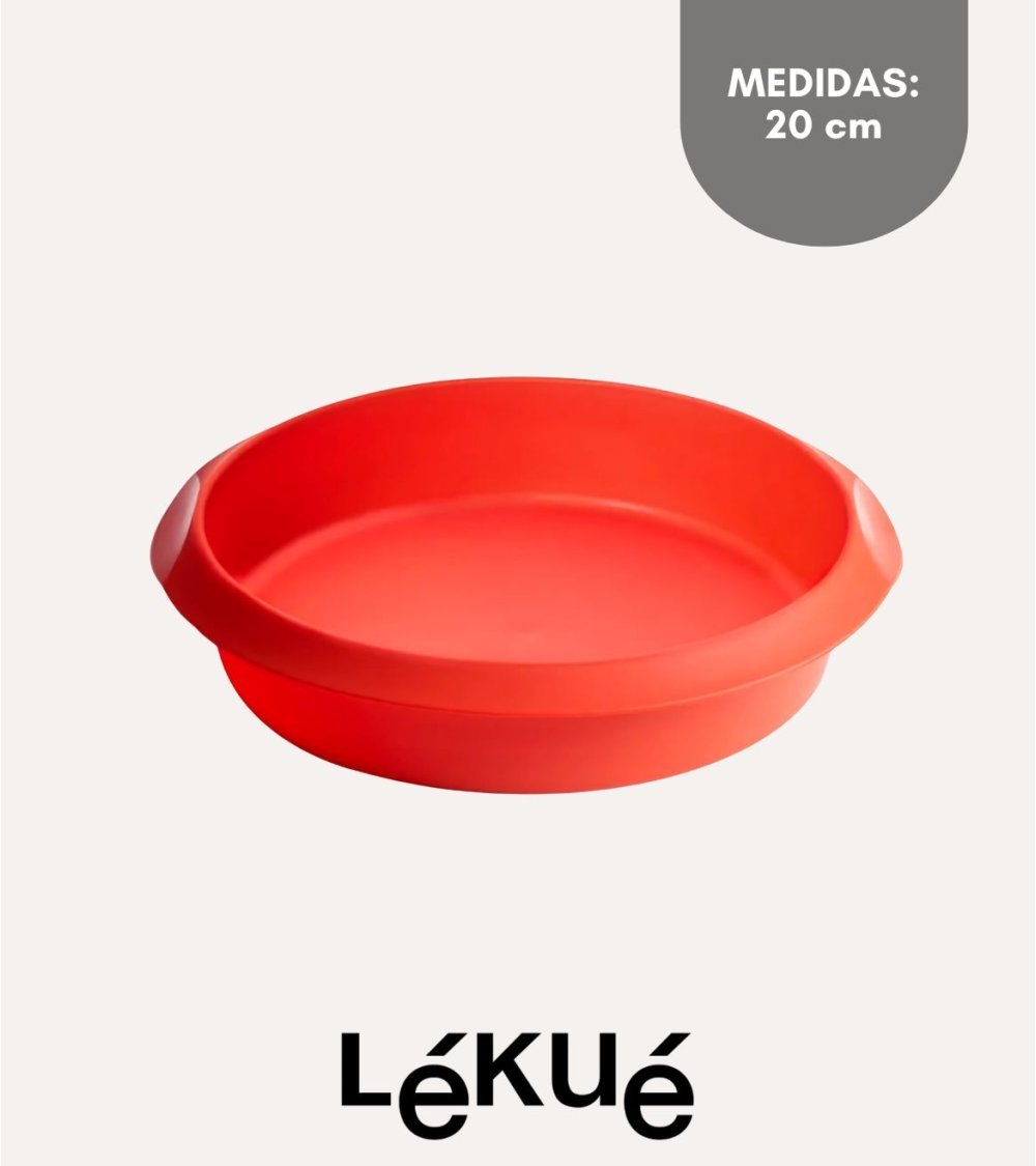 Molde Redondo Rojo de Silicona Platino Molde Redondo Rojo de Silicona Platino