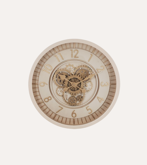 Reloj Pared de Hierro y Cristal
