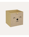 Cesta Plegable de Osito Infantil de Terciopelo