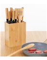 Porta Utensilios de Cocina con Accesorios de Bambú