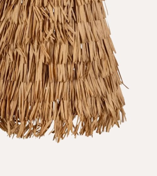 Lámpara Colgante Island Larga de Fibra Natural