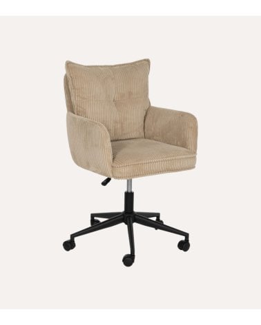 Silla de Oficina con Tapizado de Pana
