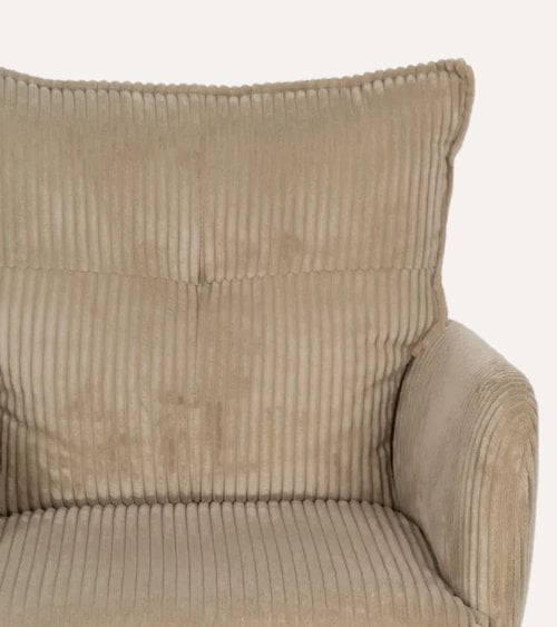 Silla de Oficina con Tapizado de Pana