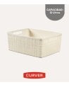Cesta con Asas Jute de Plástico Reciclado