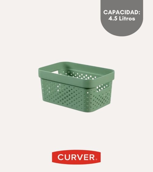 Cesta con Asas Infinity de Plástico Reciclado