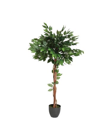 Planta Artificial Ficus para Interior con Maceta de Cemento