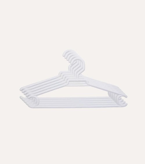Set de 5 Perchas Giratorias de Plástico