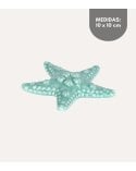 Figura de Estrella Marina Aquamarine de Porcelana
