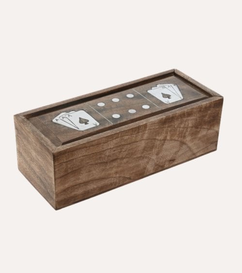 Set de Juegos de Mesa 3 en 1 de Madera