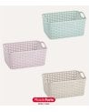 Cesta con Asas Rattan de Plástico