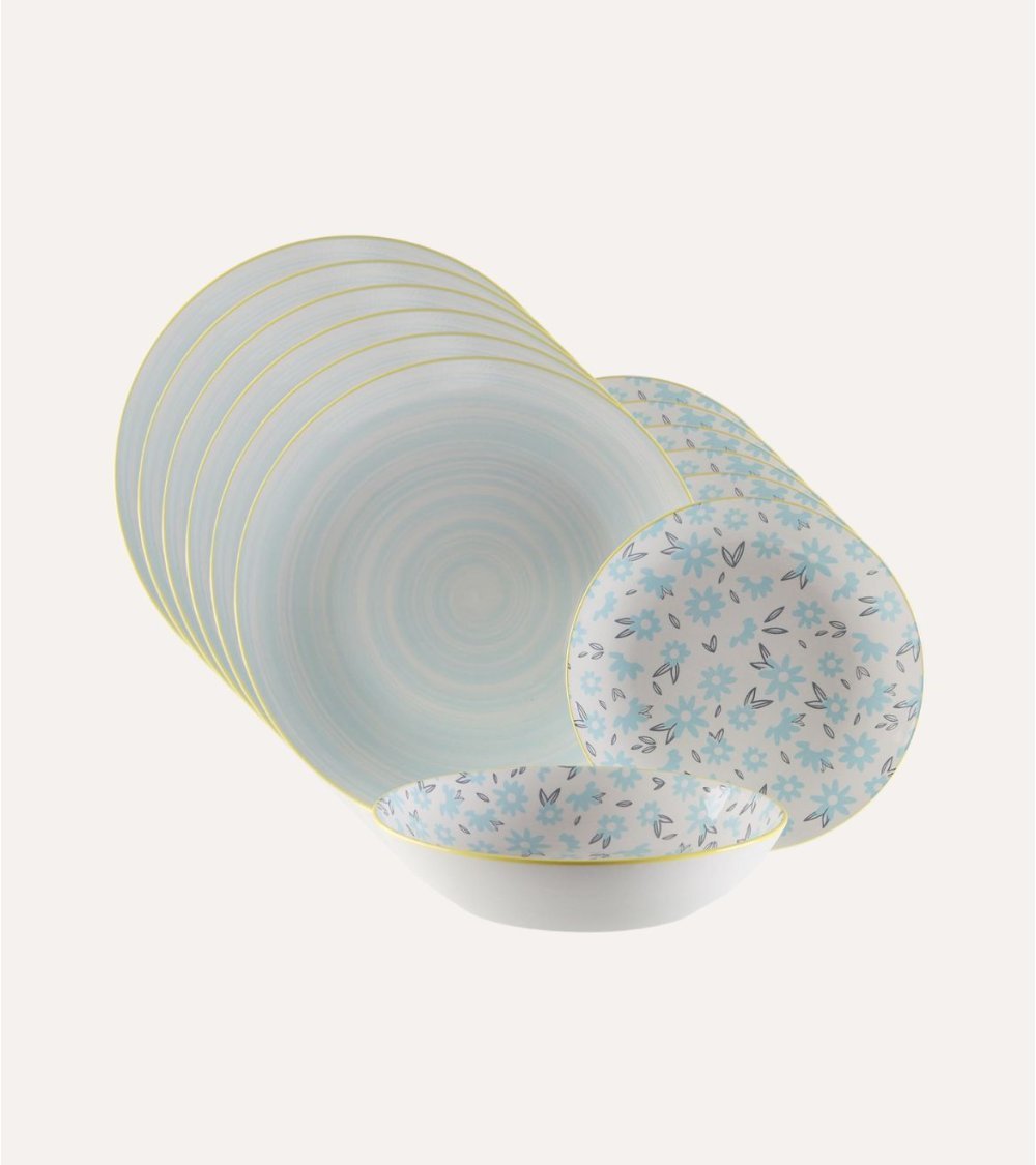 Vajilla de 18 Piezas Breeze de Porcelana Vajilla de 18 Piezas Breeze de Porcelana