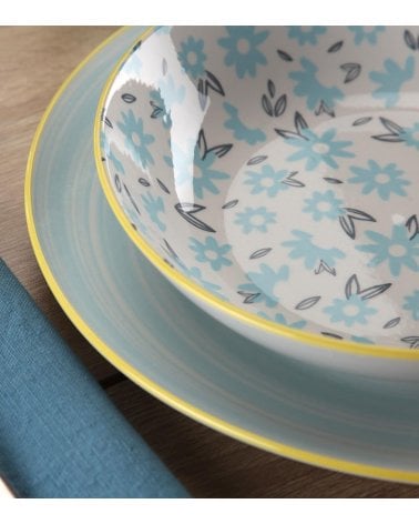 Vajilla de 18 Piezas Breeze de Porcelana