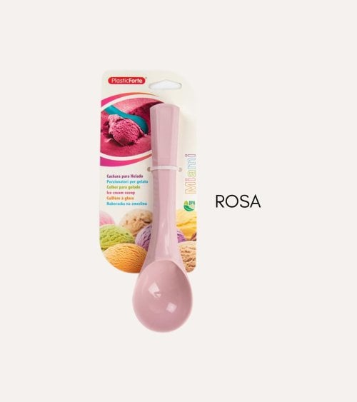 Cuchara para Helado Pastel de Plástico